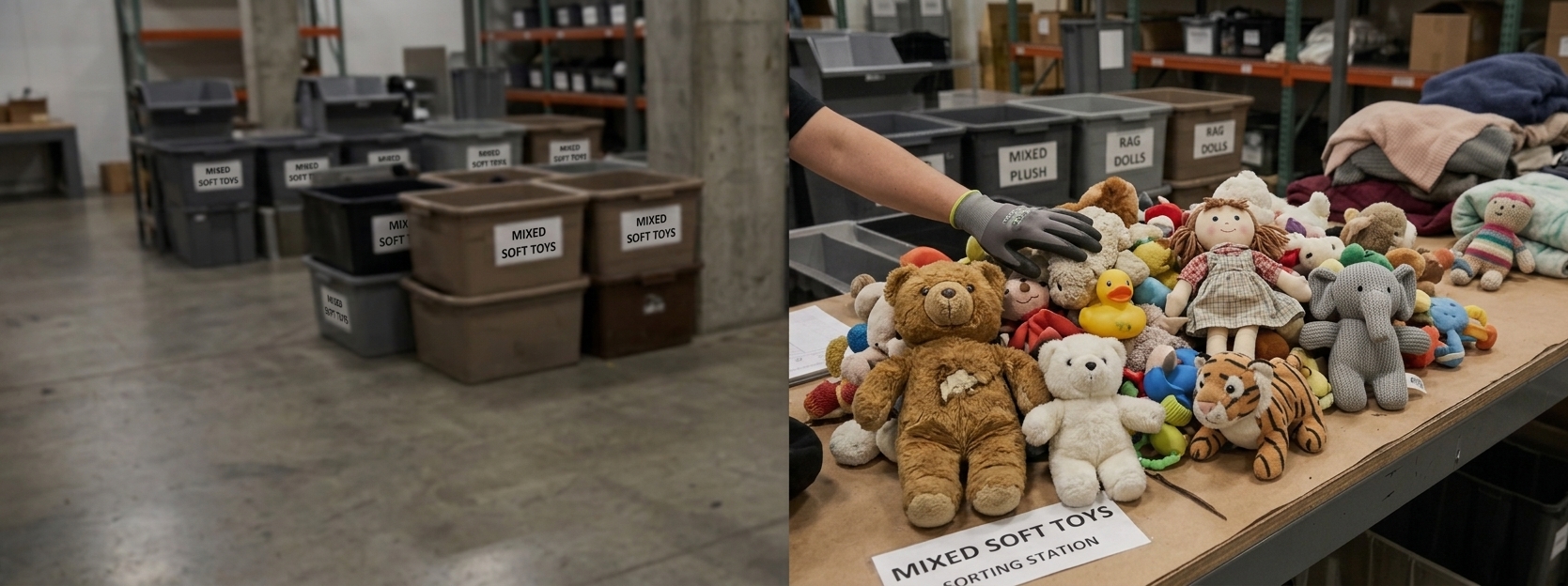 Mixed soft toys stock