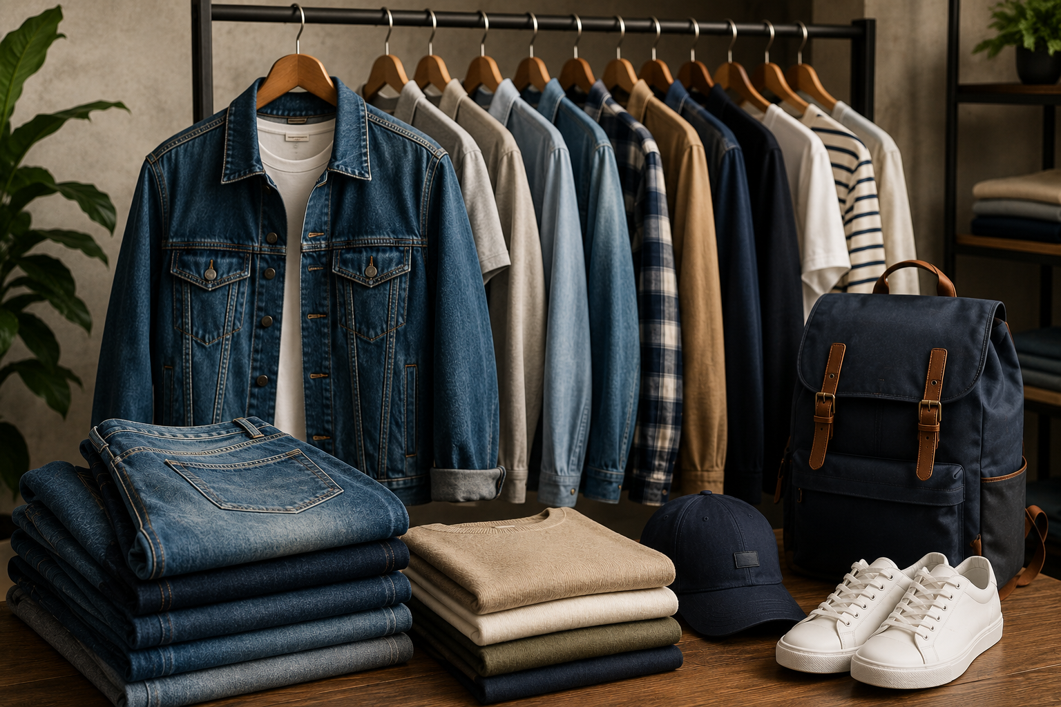 Graded denim and casual wear