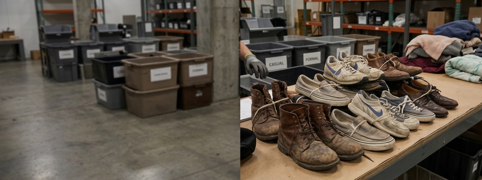Used footwear stock